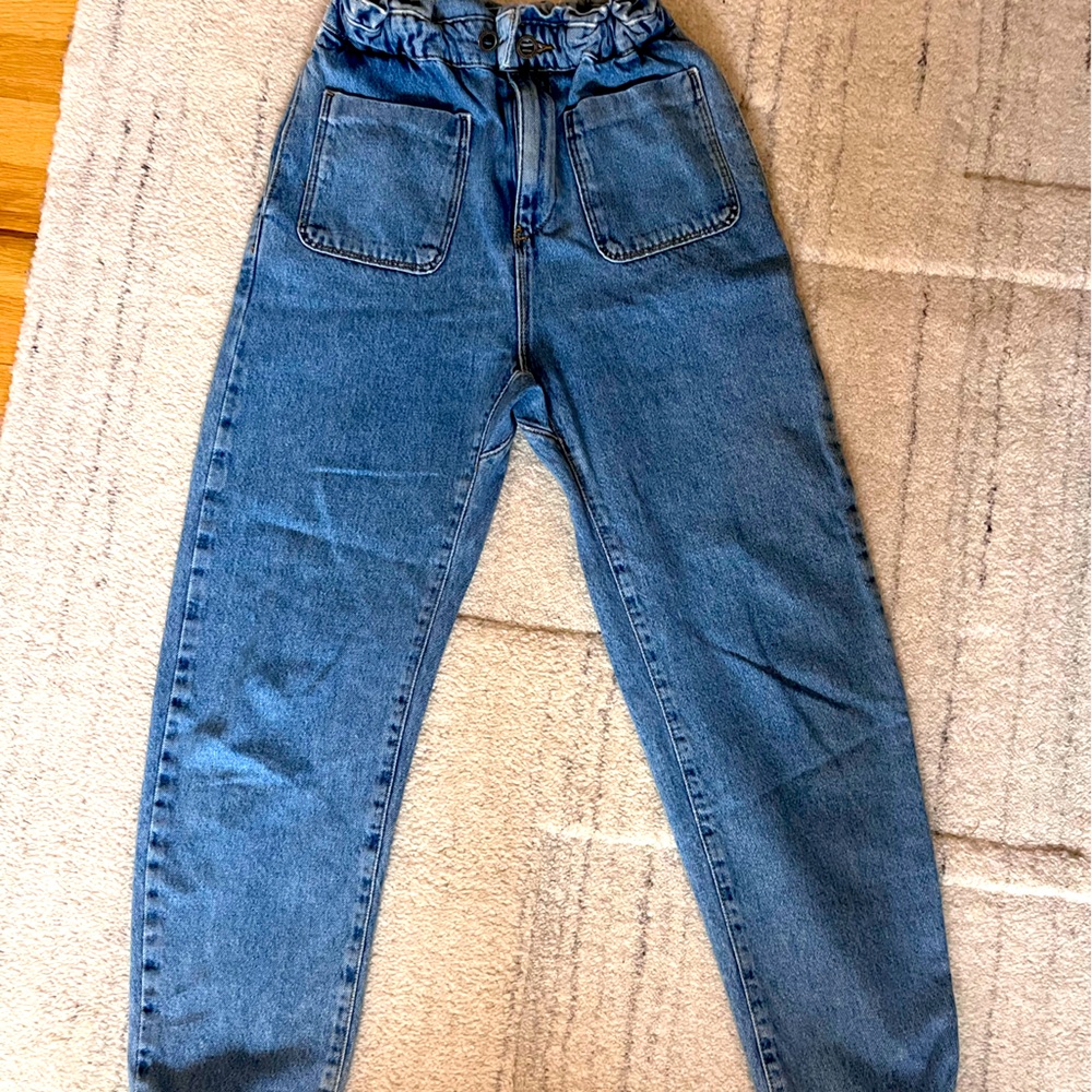 Zara paper bag jeans